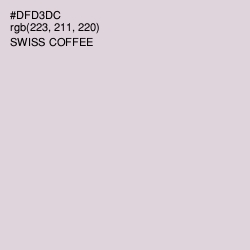 #DFD3DC - Swiss Coffee Color Image